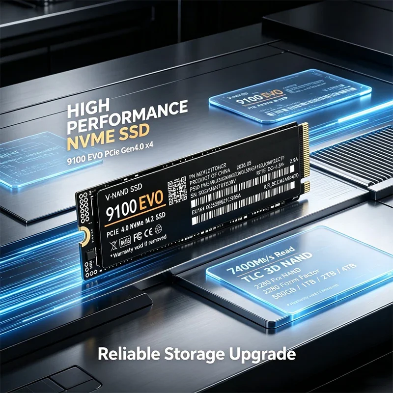 قرص SSD من نوع M.2 NVMe 9100 E - مراجعة M.2 Nvme 4Tb Pcie 4.0 Ssd وسعره
