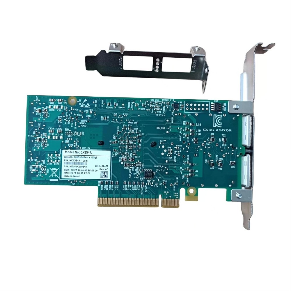 بطاقة شبكة Mellanox MCX354A-QC - مراجعة 10Gb Sfp+ Pcie Network Card Dual Port وسعره