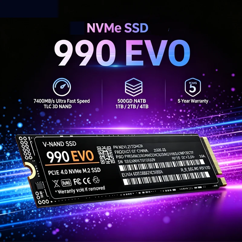 قرص SSD من نوع M.2 NVMe 990 EV - مراجعة M.2 Nvme 4Tb Pcie 4.0 Ssd وسعره