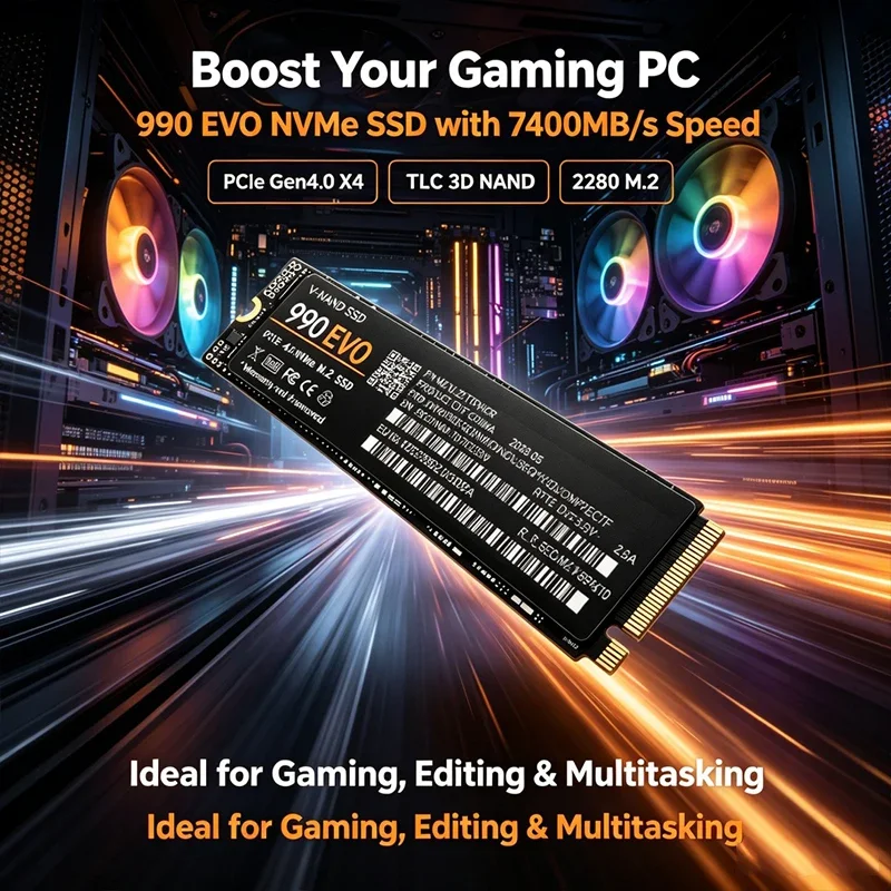 قرص SSD من نوع M.2 NVMe 990 EV - مراجعة M.2 Nvme 4Tb Pcie 4.0 Ssd وسعره