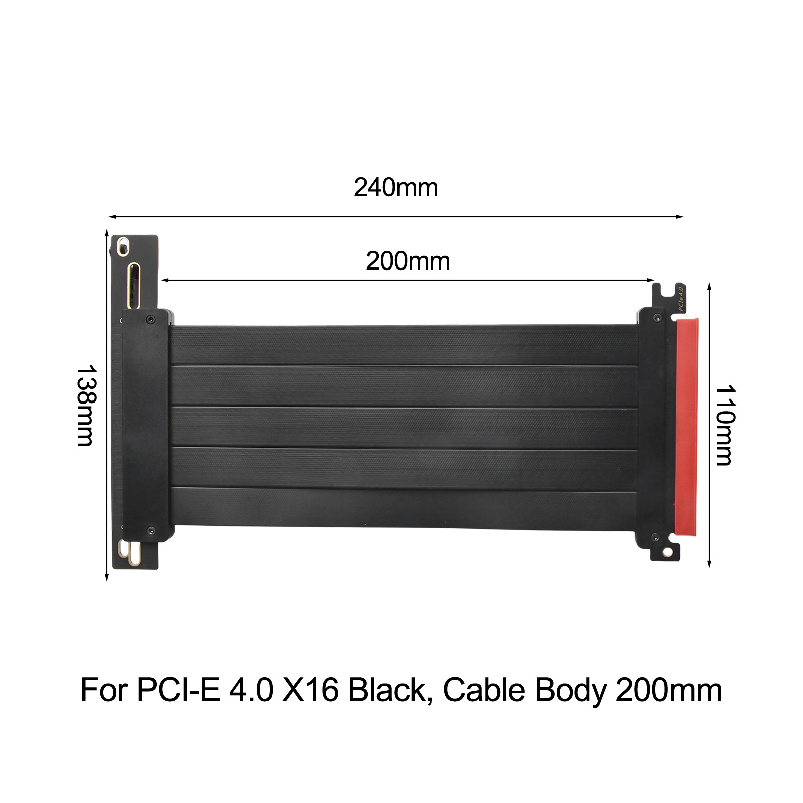 كابل رايزر PCIe 4.0 X16 بطول 2 - مراجعة Pcie 4.0 X16 Riser Cable 90 Degree وسعره