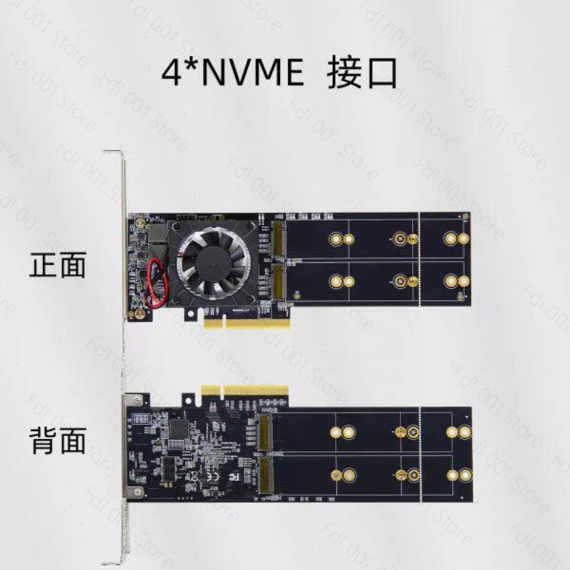 بطاقة توسعة PCIe بدون الحاجة ل - مراجعة Quad M.2 Nvme Pcie Bifurcation Card وسعره